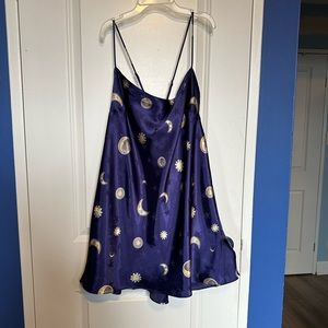 silk celestial slip dress